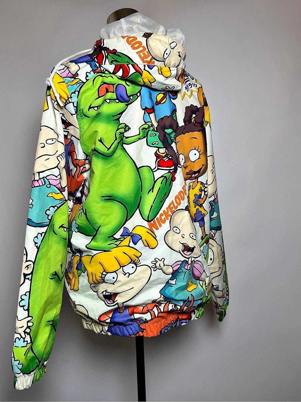 Members Only x Nickelodeon Rugrats Multi Windbreaker Jacket Rugrats Multi Color - Picture 5 of 10